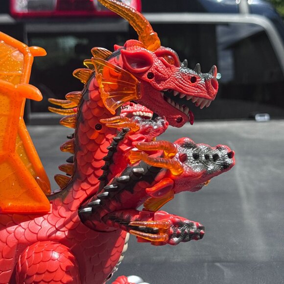 Robotic Walking Multi-Headed Dragon Toy with Sounds Battery Operated - Picture 6 of 7